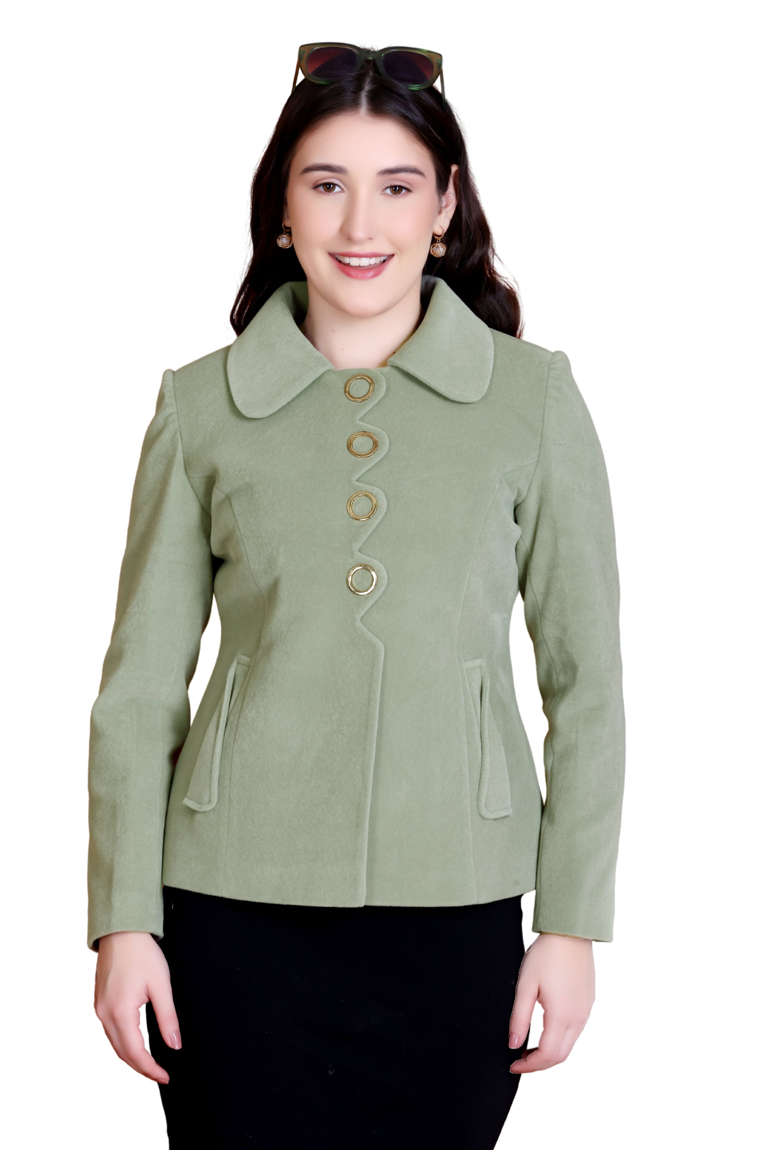 1051 Short Pista Coat front view
