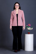 1054 Short Pink Coat front view