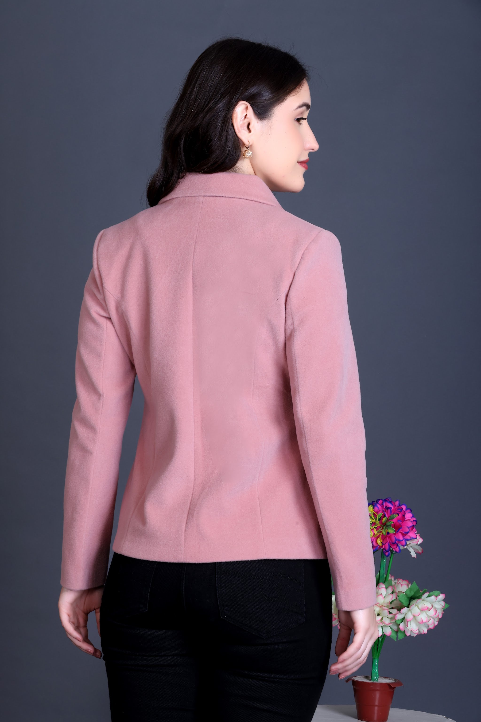 1054 Short Pink Coat image 7