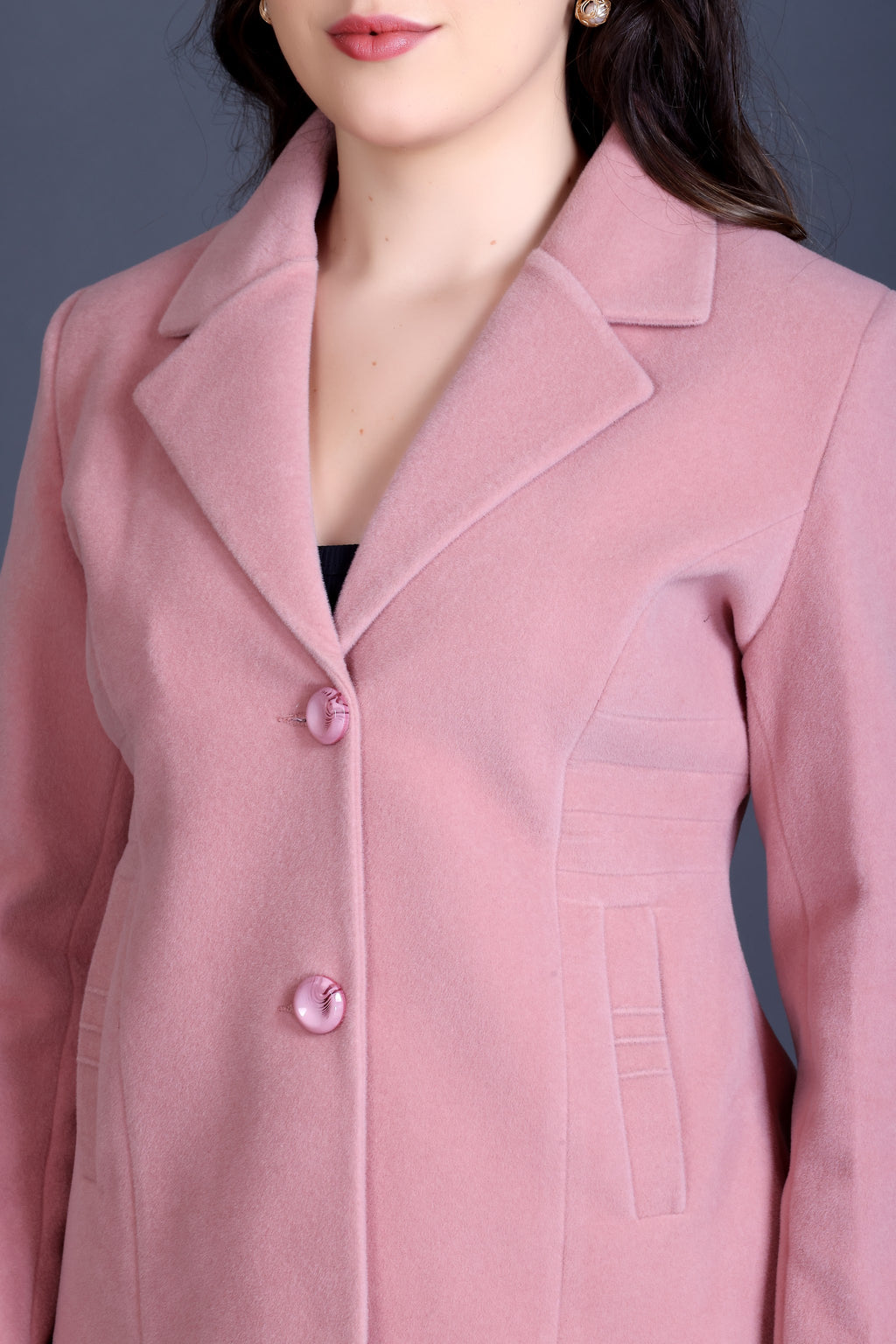 1054 Short Pink Coat image 12