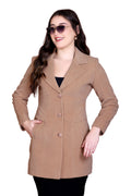 5048 Medium Camel Coat front view
