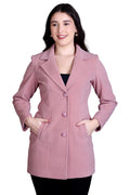 5048 Medium Pink Coat front view
