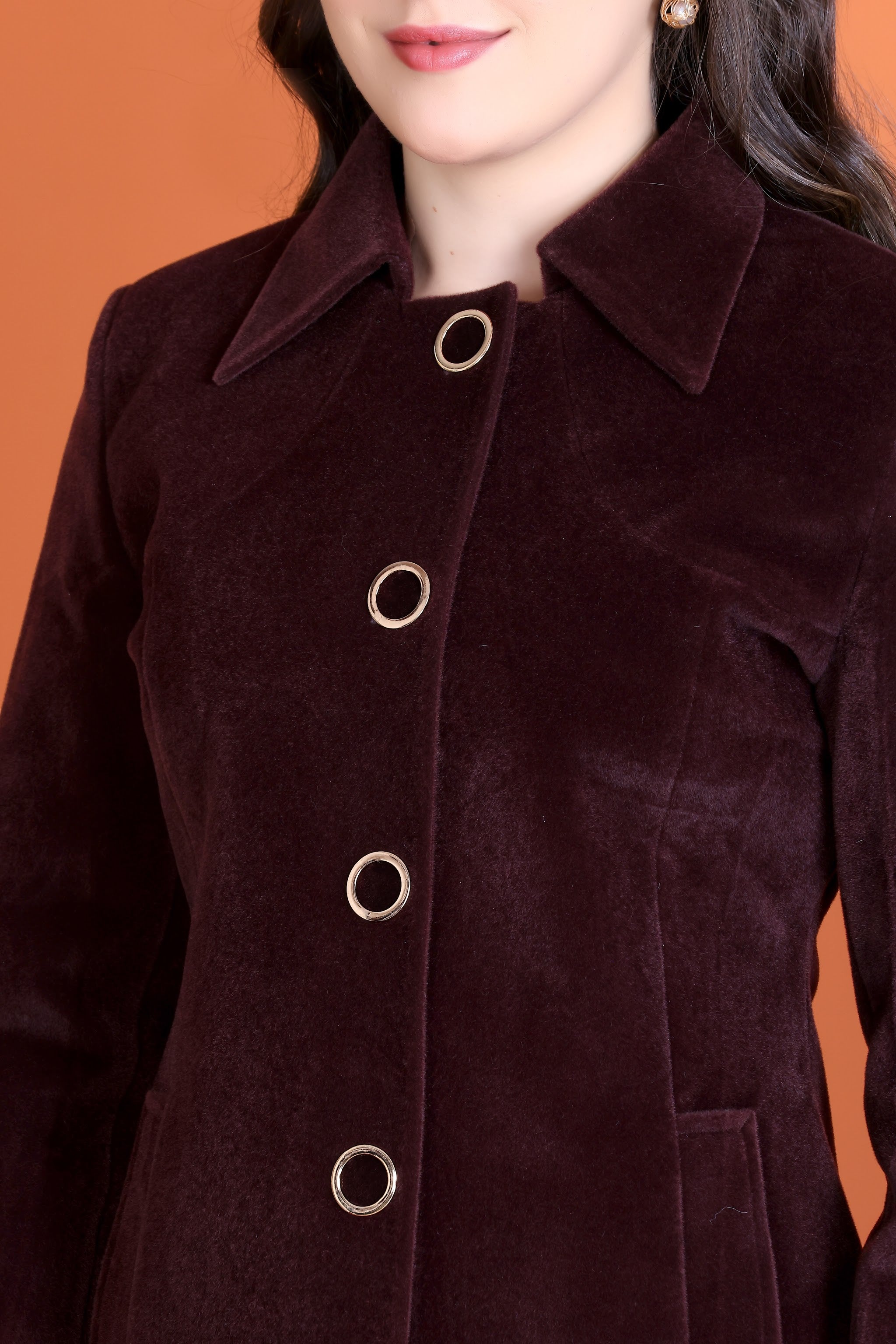 5049 Medium Wine Coat image 6