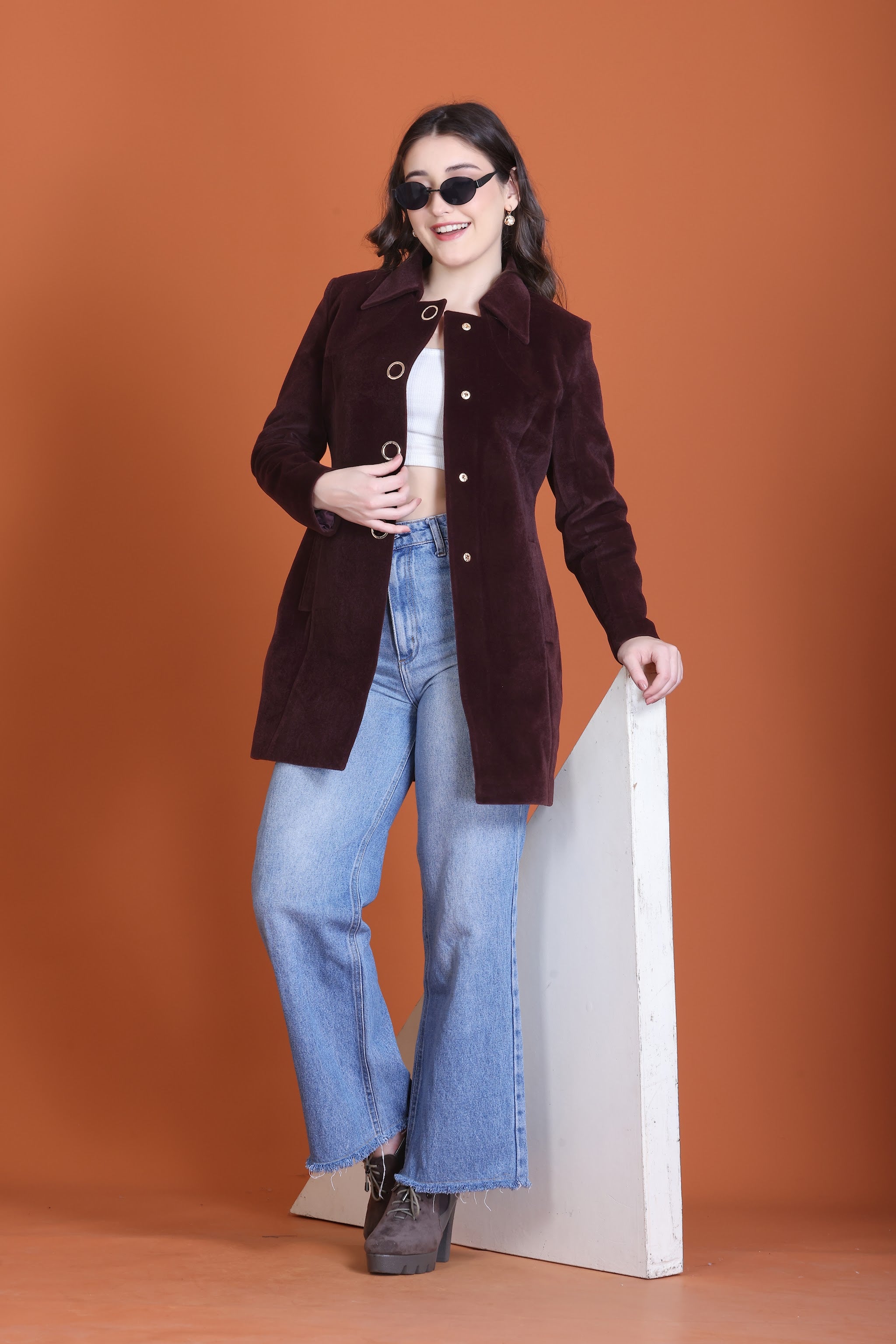 5049 Medium Wine Coat image 9