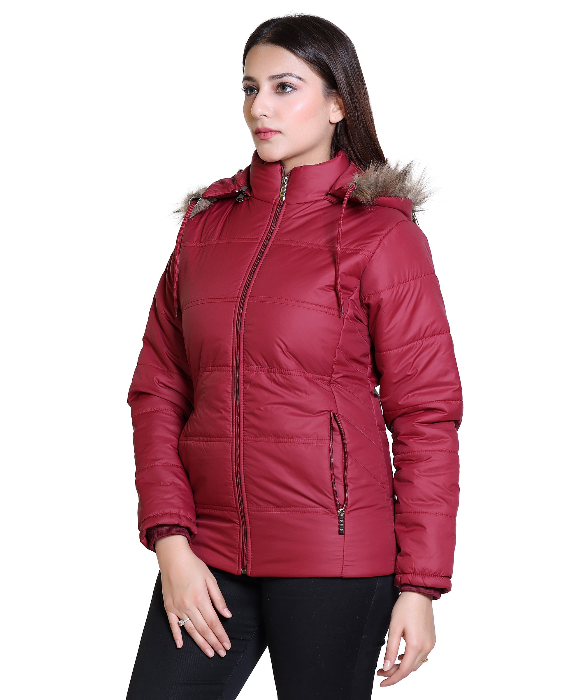C12 Full Sleeve Maroon Jacket image 4