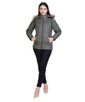 C12 Full Sleeve Olive Jacket front view