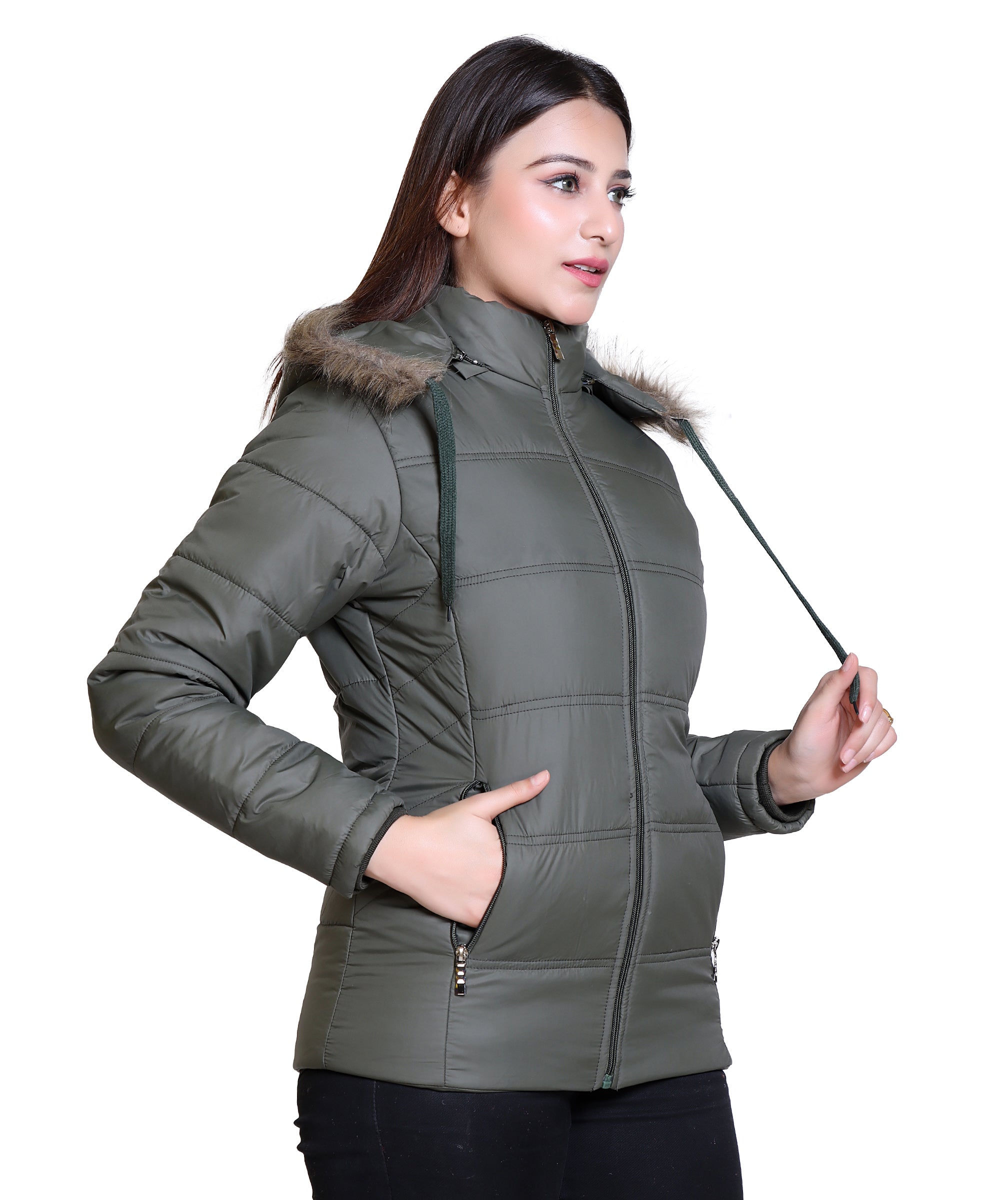 C12 Full Sleeve Olive Jacket image 3