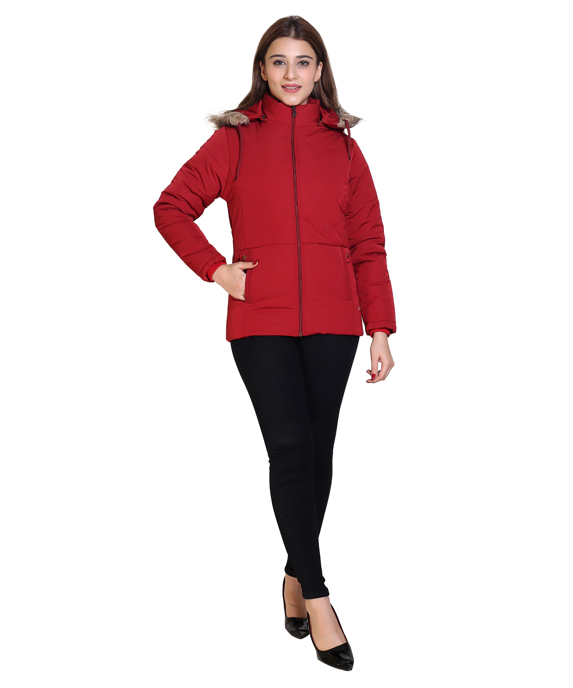 C18 Red Jacket front view