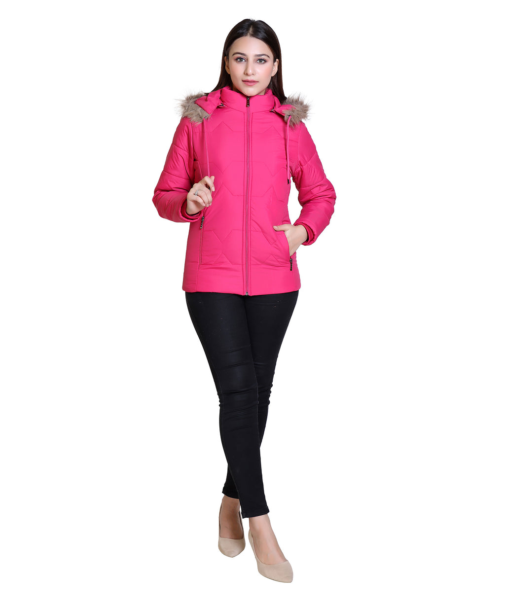 C9 Full Sleeve Dark Pink Jacket front view